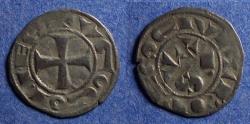 World Coins - France, Rodez, Hugo II & III 1156-96, Silver Denier