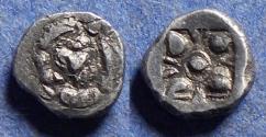 Ancient Coins - Ionia, Miletos, Contemporary imitation Circa 450 BC, Silver Diobol