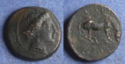 Ancient Coins - Thessaly, Larissa Circa 350 BC, Bronze Dichalkon