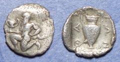 Ancient Coins - Islands off of Thrace, Thasos 404-340 BC, Silver Trihemiobol