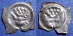 World Coins - Switzerland, Aargau Canton, Leopold III Duke of Austria 1365-1386, Silver Bracteate