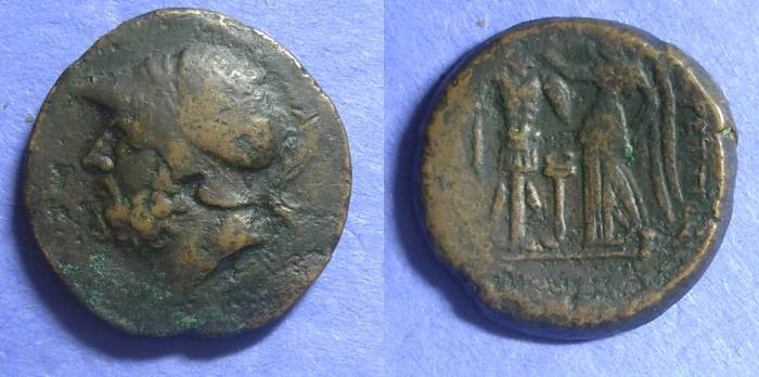 Ancient Coins - Bretti, Bruttium 216-208 BC, AE26