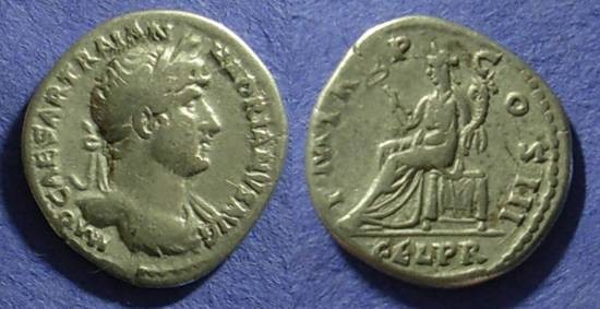 Ancient Coins - Hadrian 117-138AD Denarius