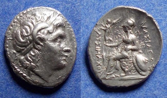 Ancient Coins - Kings of Thrace, Lysimachos 305-281, Silver Drachm