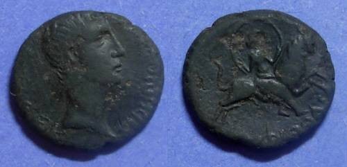 Ancient Coins - Amphipolis Macedonia, Tiberius 14-37 AD, AE21