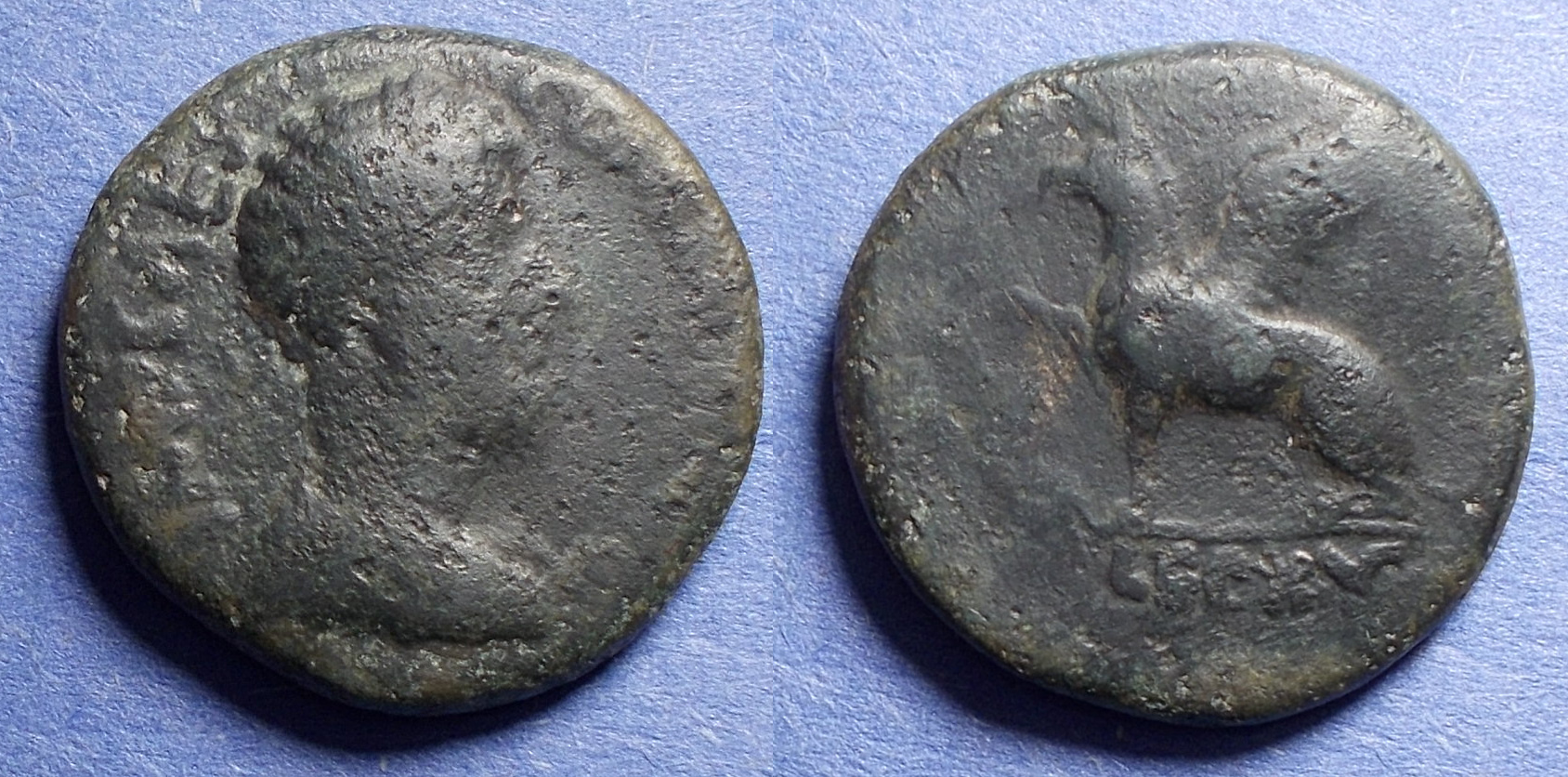 Cappadocia, Salata, Commodus - Legion XV 177-192, Bronze AE25