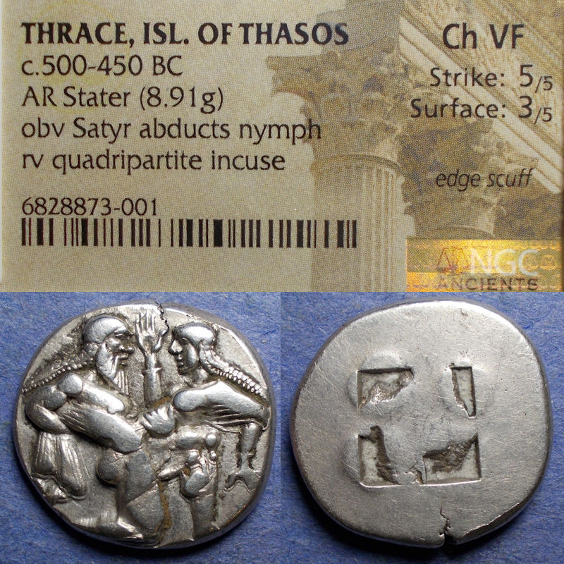 Islands off of Thrace, Thasos 480-463 BC, Silver Stater | Greek Coins