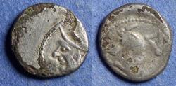 Ancient Coins - Celtic Gaul, Allobroges Circa 50 BC, Silver Fourree Quinarius