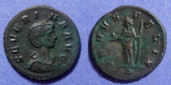 Ancient Coins - Roman Empire, Severina 270-5, Denarius