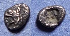 Ancient Coins - Ionia, Phokaia 521-478 BC, Silver Tetartemorion