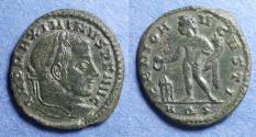 Ancient Coins - Roman Empire, Maximinus II (as Caesar) 307-9, Bronze Follis