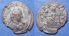 Ancient Coins - Roman Empire, Elagabalus Circa 220, Silver Imitation denarius