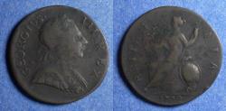 World Coins - United Kingdom, George III 1772, Copper Half Penny