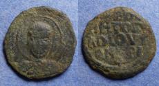 World Coins - Crusader Antioch, Tancred (Regent) 1101-3, 1104-12, Bronze Follis