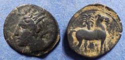 Ancient Coins - Zeugatania, Carthage 400-350 BC, Bronze AE15