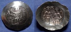 Ancient Coins - Byzantine Empire, Alexius III 1195-1203, Electrum Aspron Trachy Nomisma