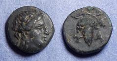Ancient Coins - Aeolis, Temnos Circa 250 BC, Bronze AE10