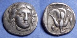 Ancient Coins - Islands off of Caria, Rhodes 340-316 BC, Silver Didrachm