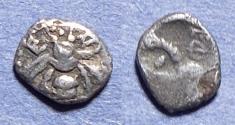 Ancient Coins - Ionia, Ephesus 500-420 BC, Silver Tetartemorion