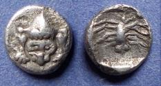 Ancient Coins - Caria, Mylasa 420-390 BC, Silver Hemiobol