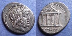 Ancient Coins - Roman Republic, M Volteius M f 78 BC, Silver Denarius