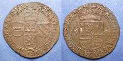 World Coins - Brabant, Philip IV 1621-1665 (1652), AE Liard