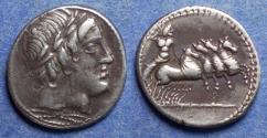 Ancient Coins - Roman Republic, Anonymous 81 BC, Silver Denarius