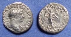 Ancient Coins - Roman Empire, Trajan 98-117, Slver Quinarius