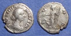 Ancient Coins - Roman Empire, Faustina Jr 147-175, Silver Denarius