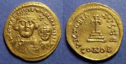 Ancient Coins - Byzantine Empire, Heraclius 610-641, Gold Solidus