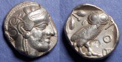 Ancient Coins - Attica, Athens 454-404 BC, Silver Tetradrachm