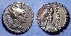 Ancient Coins - Roman Republic, C Poblicius Q f 80 BC, Silver Denarius
