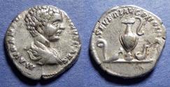 Ancient Coins - Roman Empire, Caracalla (as Caesar) 196-8, Silver Denarius