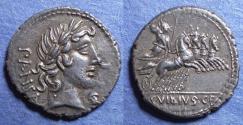 Ancient Coins - Roman Republic, C Vibius C f Pansa 90 BC, Silver Denarius