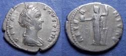 Ancient Coins - Roman Empire, Diva Faustina Sr D. 141, Silver Denarius