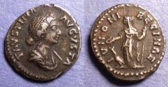 Ancient Coins - Roman Empire, Faustina Jr 147-175, Silver Denarius