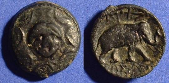 Ancient Coins - Seleucid Kingdom - Antiochos III 223-187 BC AE18