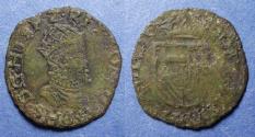World Coins - Vlaanderen, Philip II 1555-1598, AE Korte