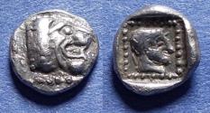 Ancient Coins - Caria, Knidos 500-490 BC, Silver Hemiobol