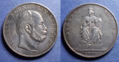 World Coins - Germany, Prussia, Wilhelm I 1871, Silver Taler
