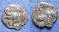 Ancient Coins - Mysia, Kyzikos Circa 450 BC, Silver Hemiobol