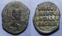 Ancient Coins - Byzantine Empire, Anonymous Class A3 Follis, Basil II / Constantine VIII  Circa 1025