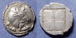 Ancient Coins - Macedonia, Akanthos 470-390 BC, Silver Tetrobol