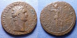 Ancient Coins - Roman Empire, Domitian 81-96, Bronze Aes