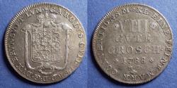 World Coins - Germany, Brunswick-Wolfenbuttel, Karl Wilhelm Ferdinand 1788, Silver 8 Gute Gros