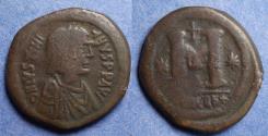 Ancient Coins - Byzantine Empire, Justinian 527-565, Bronze Follis