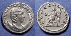 Ancient Coins - Roman Empire, Otacilia Severa 244-9, Silver Antoninianus