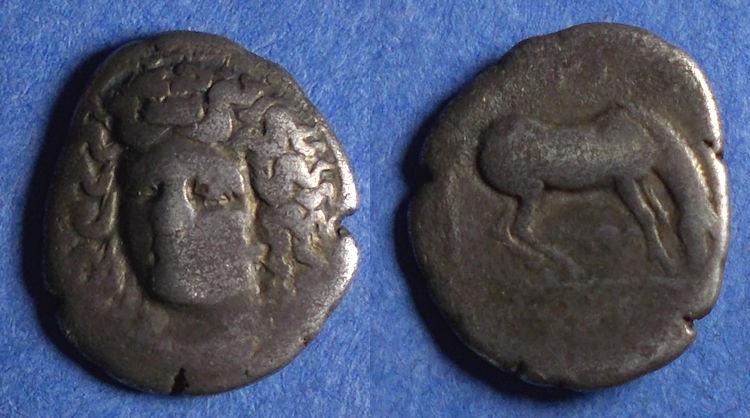 Ancient Coins - Thessaly, Larissa 400-344 BC, Drachm