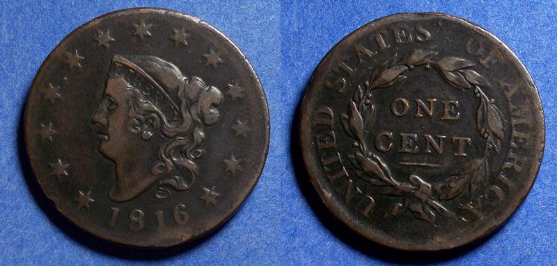 United States, 1816, Coronet Head Cent | Large Cents