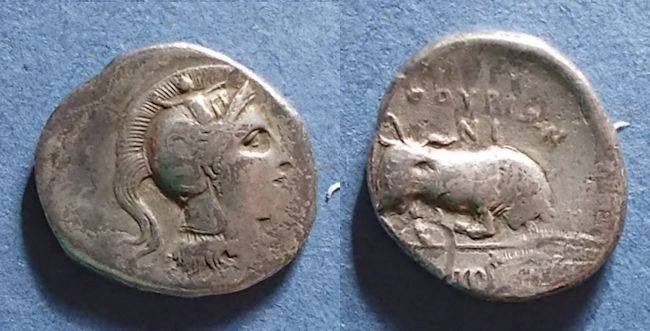Ancient Coins - Thourioi, Luciana Circa 325 BC, Nomos